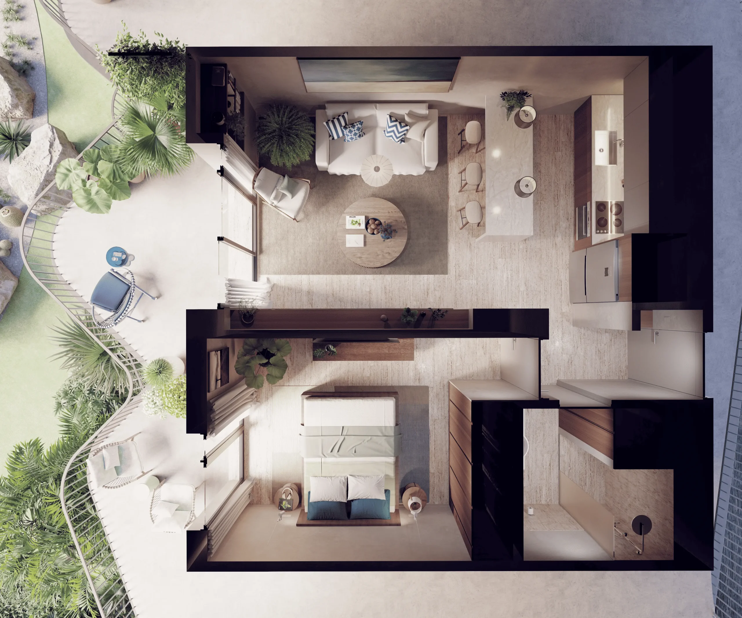 Apt_1H - Planta-3D (1)
